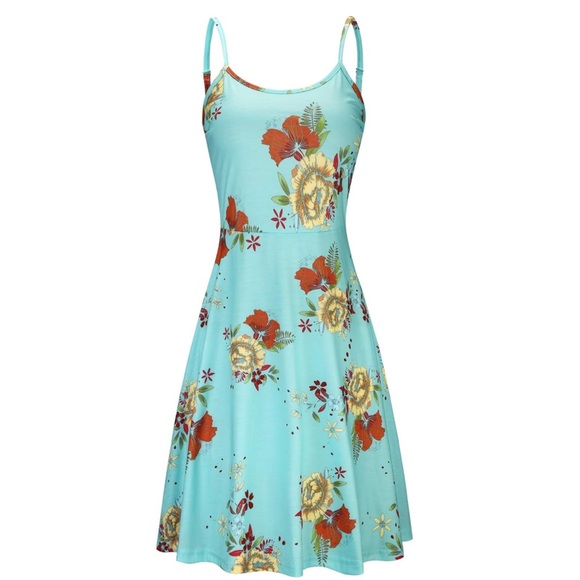 OUGES Adjustable Spaghetti Strap Mini Slip Dress Size Medium - Picture 3 of 14